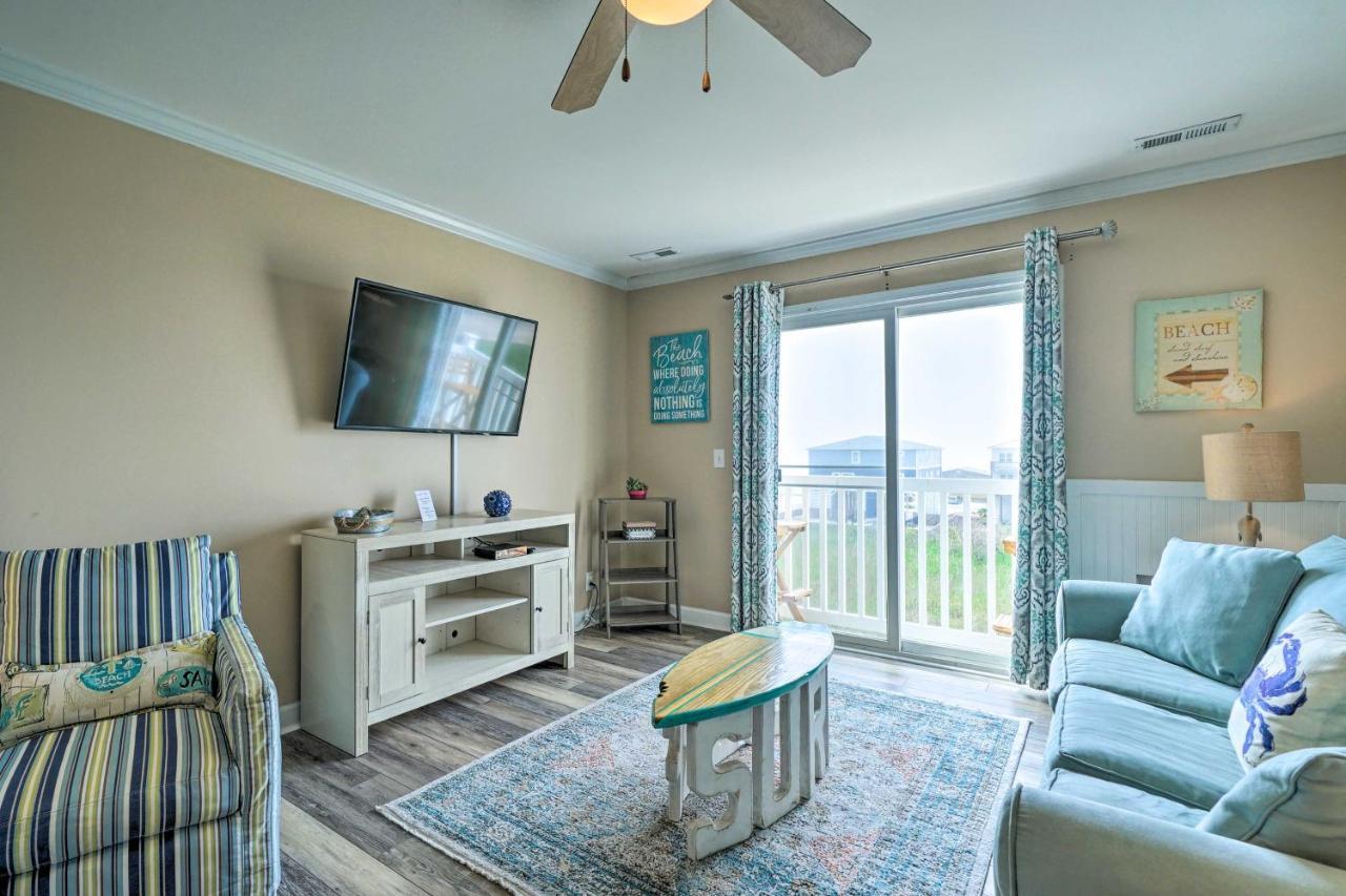 Ocean-View Oak Island Condo, 1 Block To Beach! Exterior photo